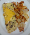 Omelette and American Fries